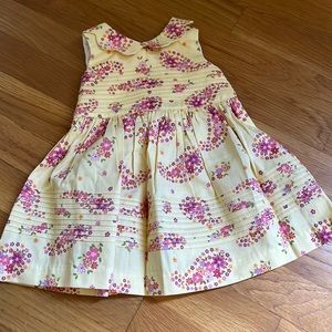 Laura Ashley yellow flowered dress with diaper cover
